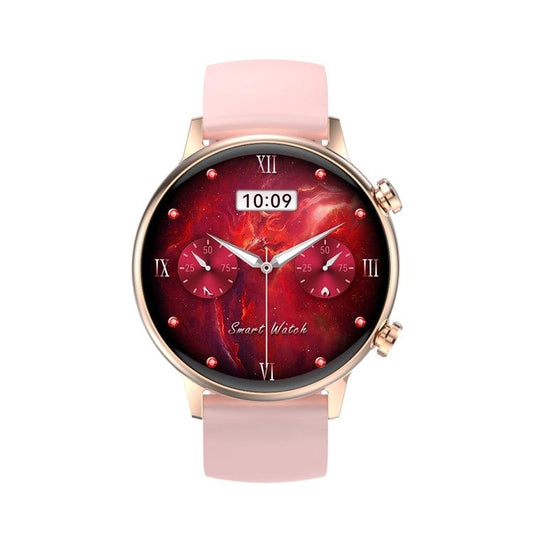 HK39 1.1 inch Smart Silicone Strap Watch (Pink) - Babazons