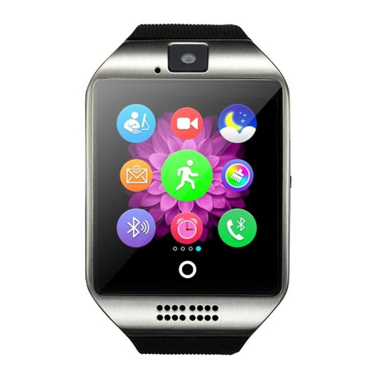 Q18 1.54 inch TFT Screen MTK6260A 360MHz Bluetooth 3.0 Smart Watch Phone, 128M + 64M Memory(Silver) - Babazons