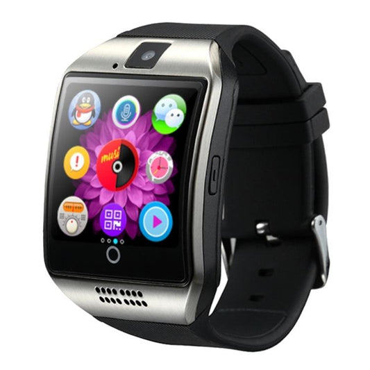 Q18 1.54 inch TFT Screen MTK6260A 360MHz Bluetooth 3.0 Smart Watch Phone, 128M + 64M Memory(Silver) - Babazons